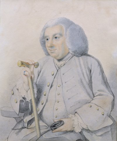 Sketch of the Portrait of Andrew Drummond by Johan Joseph Zoffany